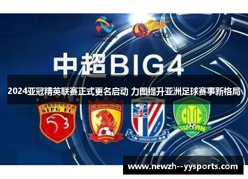 2024亚冠精英联赛正式更名启动 力图提升亚洲足球赛事新格局